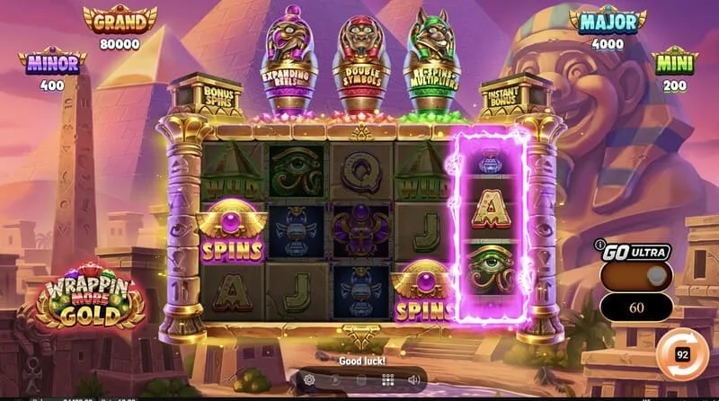 Wrappin' More Gold - carretes del juego base con iconos